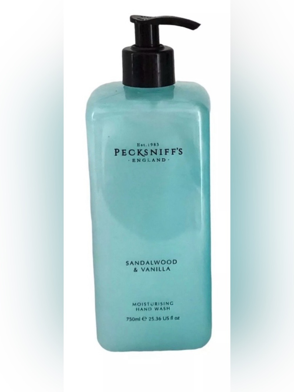 NEW PECKSNIFF'S  Sandalwood & Vanilla Hand Wash Pump Dispenser 25.3 oz